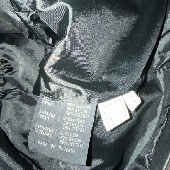 Kenneth Cole Reaction Black 100% Leather Jacket Size Large - Picture 6 of 6